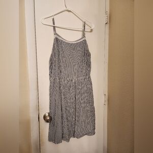 Old Navy - Blue and White Striped Mini Dress - Size XL
